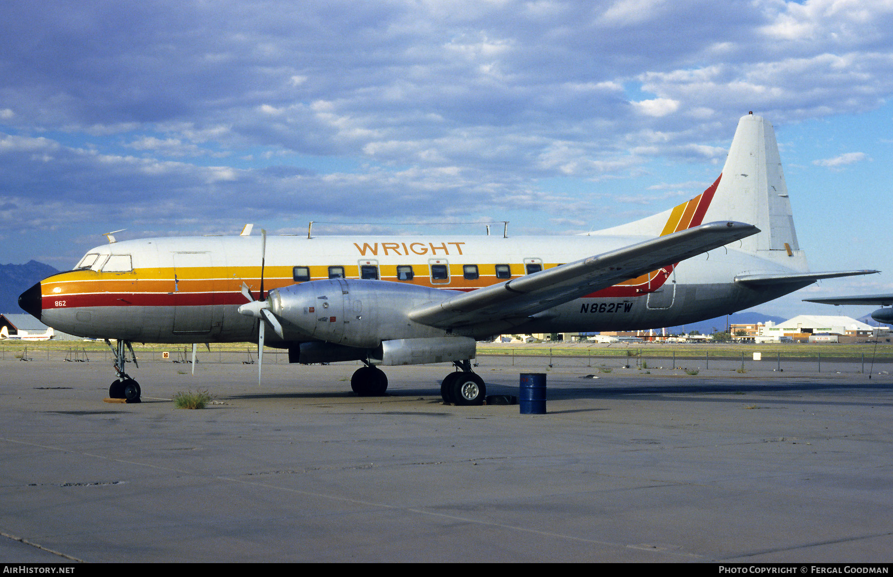 Aircraft Photo of N862FW | Convair 640 | Wright Air Lines | AirHistory.net #75930