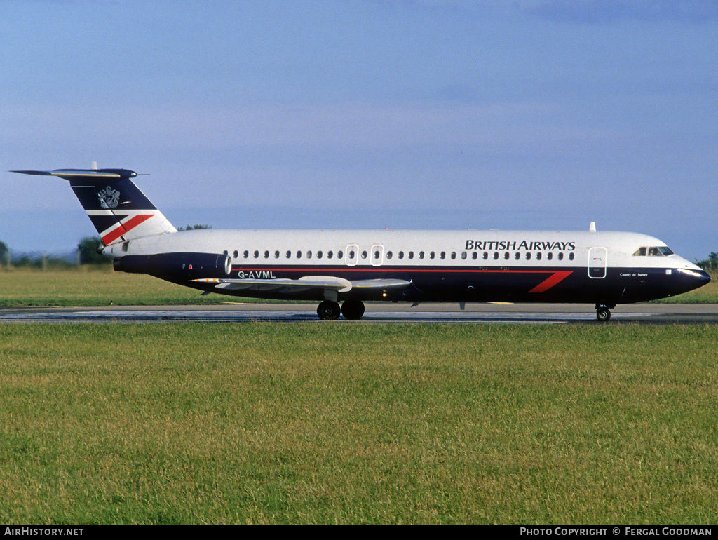 Aircraft Photo of G-AVML | BAC 111-510ED One-Eleven | British Airways | AirHistory.net #75937