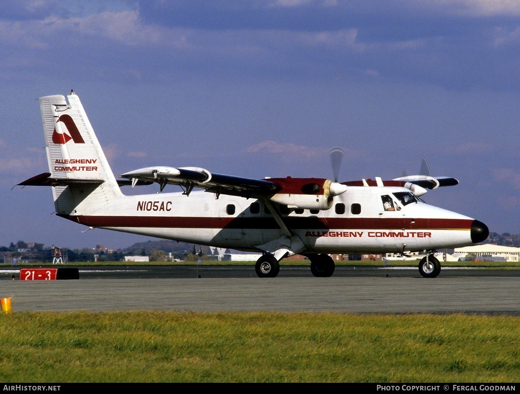 Aircraft Photo of N105AC | De Havilland Canada DHC-6-300 Twin Otter | Allegheny Commuter | AirHistory.net #75938