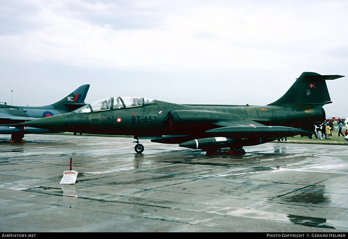 Aircraft Photo of RT-657 | Lockheed CF-104D Starfighter Mk.1 | Denmark - Air Force | AirHistory.net #75969