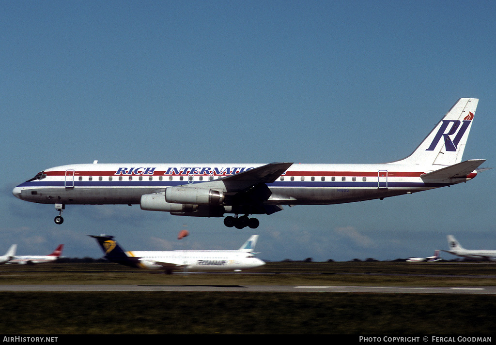 Aircraft Photo of N1805 | McDonnell Douglas DC-8-62 | Rich International Airways | AirHistory.net #75985