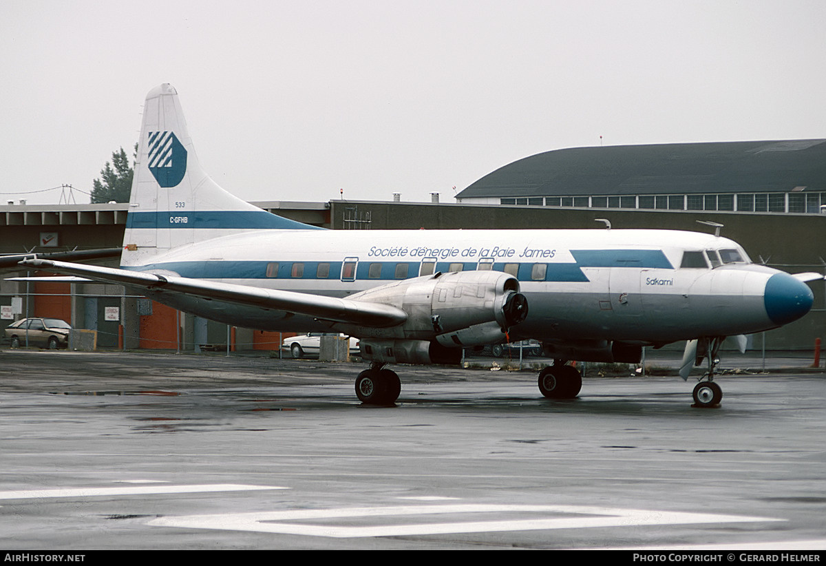 Aircraft Photo of C-GFHB | Convair 580 | Société d'Énergie de la Baie James | AirHistory.net #75993