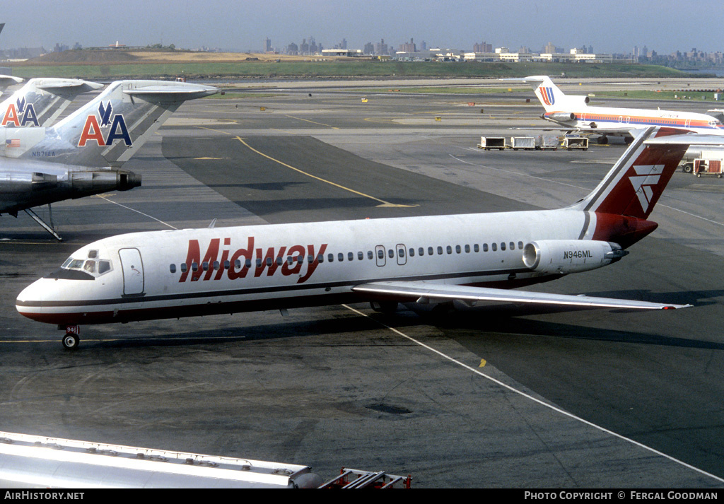 Aircraft Photo of N946ML | McDonnell Douglas DC-9-32 | Midway Airlines | AirHistory.net #76029