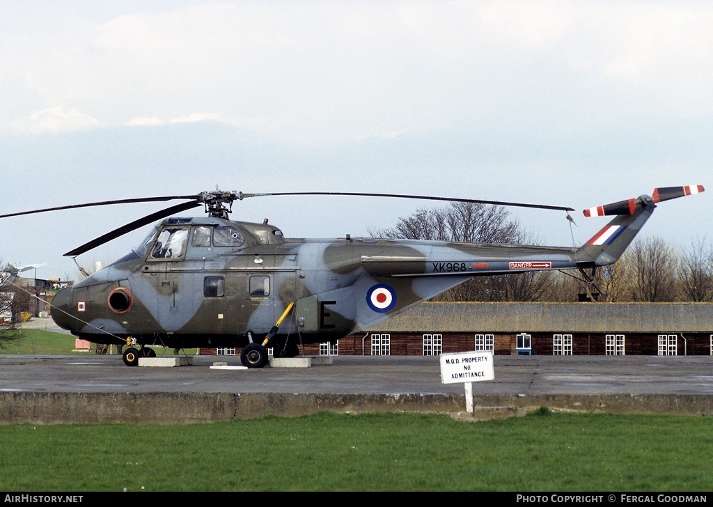 Aircraft Photo of XK968 | Westland WS-55-3 Whirlwind HAR10 | UK - Air Force | AirHistory.net #76031