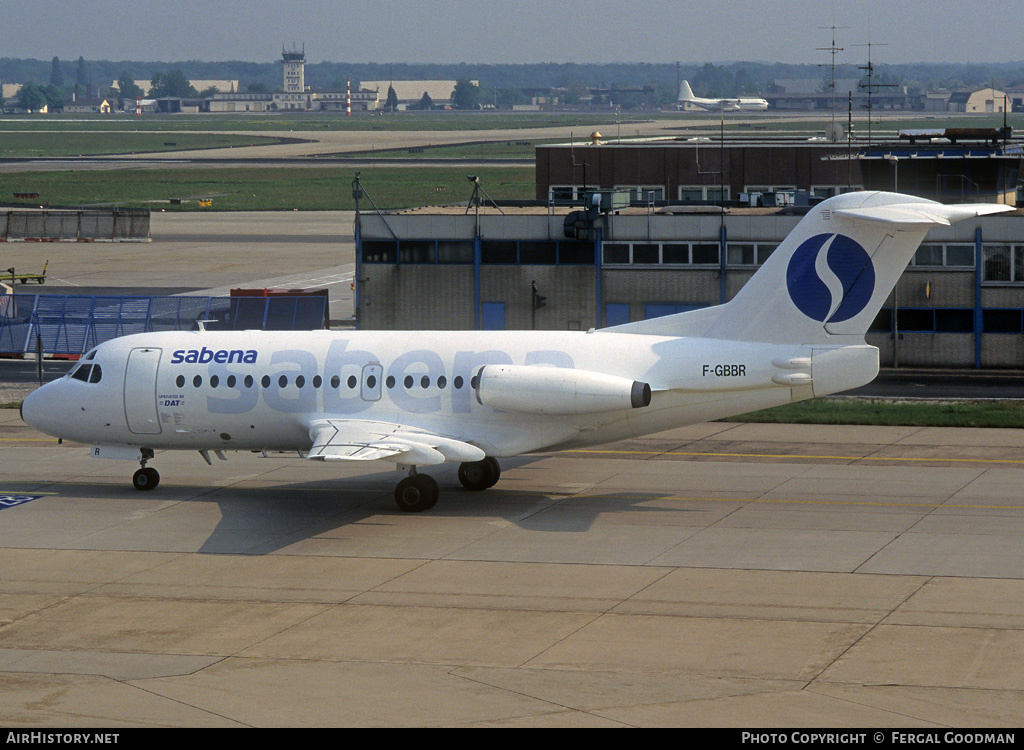 Aircraft Photo of F-GBBR | Fokker F28-1000 Fellowship | Sabena | AirHistory.net #76033