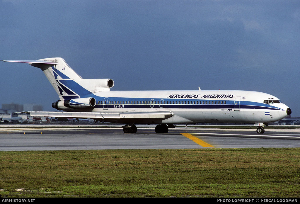 Aircraft Photo of LV-OLN | Boeing 727-287/Adv | Aerolíneas Argentinas | AirHistory.net #76037