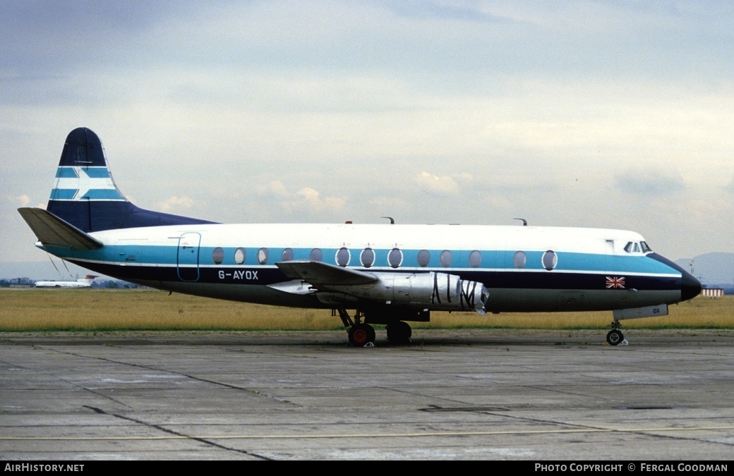 Aircraft Photo of G-AYOX | Vickers 814 Viscount | British Midland Airways - BMA | AirHistory.net #76042