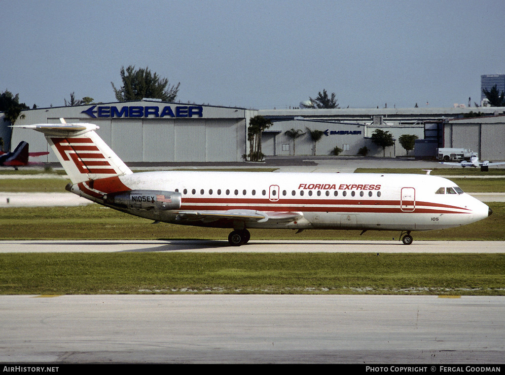 Aircraft Photo of N105EX | BAC 111-201AC One-Eleven | Florida Express | AirHistory.net #76043