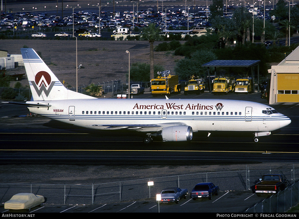 Aircraft Photo of N166AW | Boeing 737-33A | America West Airlines | AirHistory.net #76057