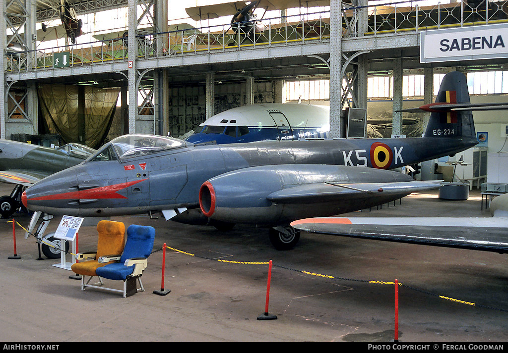 Aircraft Photo of EG-224 | Gloster Meteor F8 | Belgium - Air Force | AirHistory.net #76088