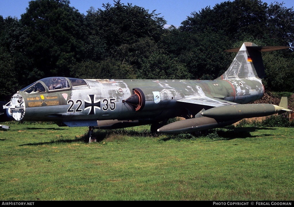 Aircraft Photo of 2235 | Lockheed F-104G Starfighter | Germany - Air Force | AirHistory.net #76089