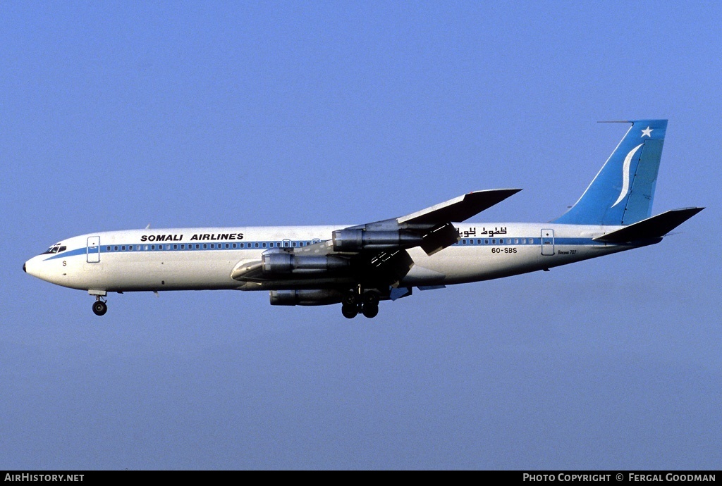 Aircraft Photo of 6O-SBS | Boeing 707-330B | Somali Airlines | AirHistory.net #76117