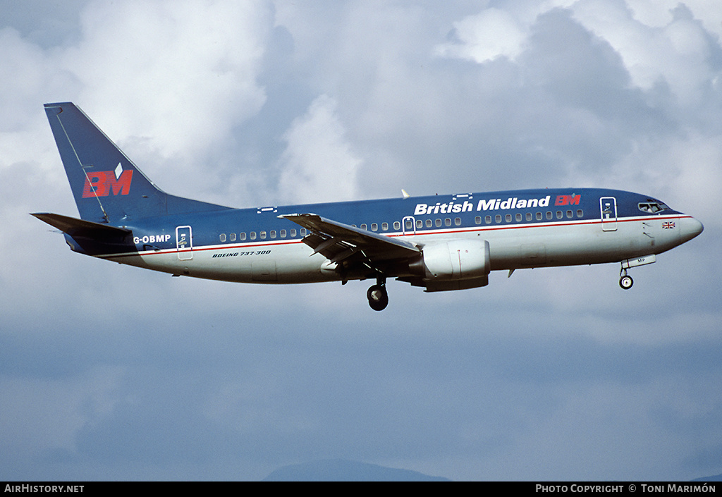 Aircraft Photo of G-OBMP | Boeing 737-3Q8 | British Midland Airways - BMA | AirHistory.net #76147