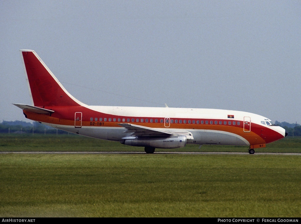 Aircraft Photo of D2-TBT | Boeing 737-2L9/Adv | TAAG Angola Airlines - Linhas Aéreas de Angola | AirHistory.net #76163