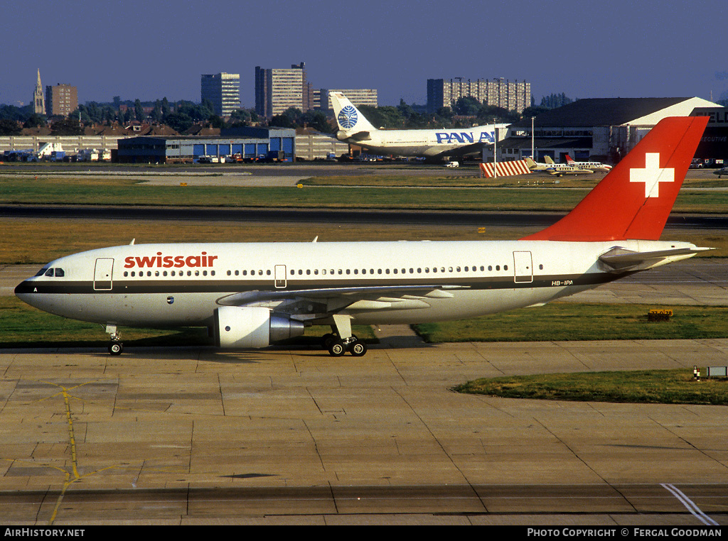 Aircraft Photo of HB-IPA | Airbus A310-221 | Swissair | AirHistory.net #76167