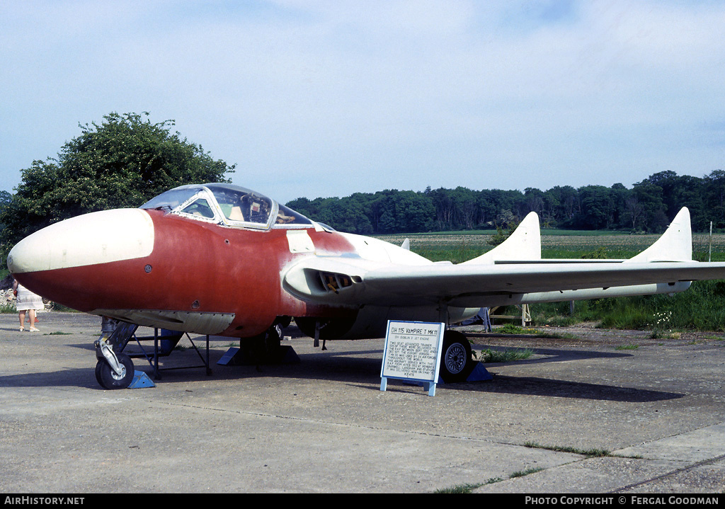 Aircraft Photo of WZ476 | De Havilland D.H. 115 Vampire T11 | AirHistory.net #76190