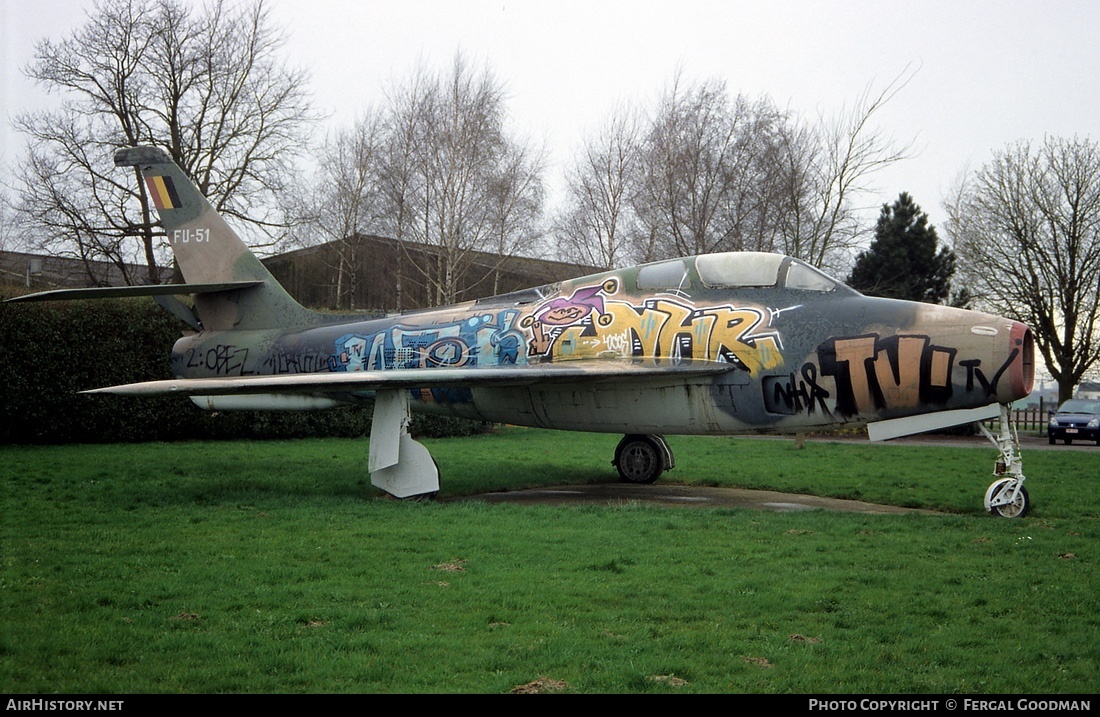 Aircraft Photo of FU-51 | Republic F-84F Thunderstreak | Belgium - Air Force | AirHistory.net #76196