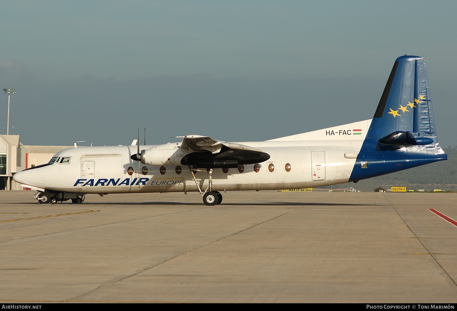 Aircraft Photo of HA-FAC | Fokker F27-500 Friendship | Farnair Europe | AirHistory.net #76205