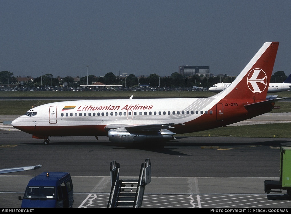 Aircraft Photo of LY-GPA | Boeing 737-2Q8/Adv | Lithuanian Airlines | AirHistory.net #76207