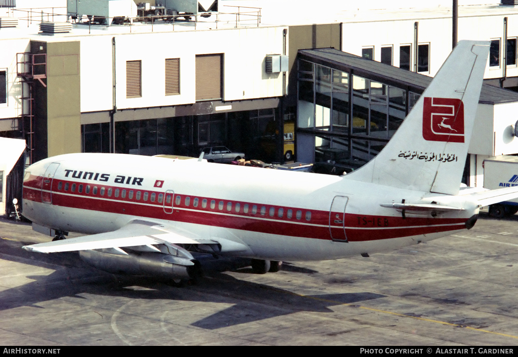 Aircraft Photo of TS-IEB | Boeing 737-2L9/Adv | Tunis Air | AirHistory.net #76254