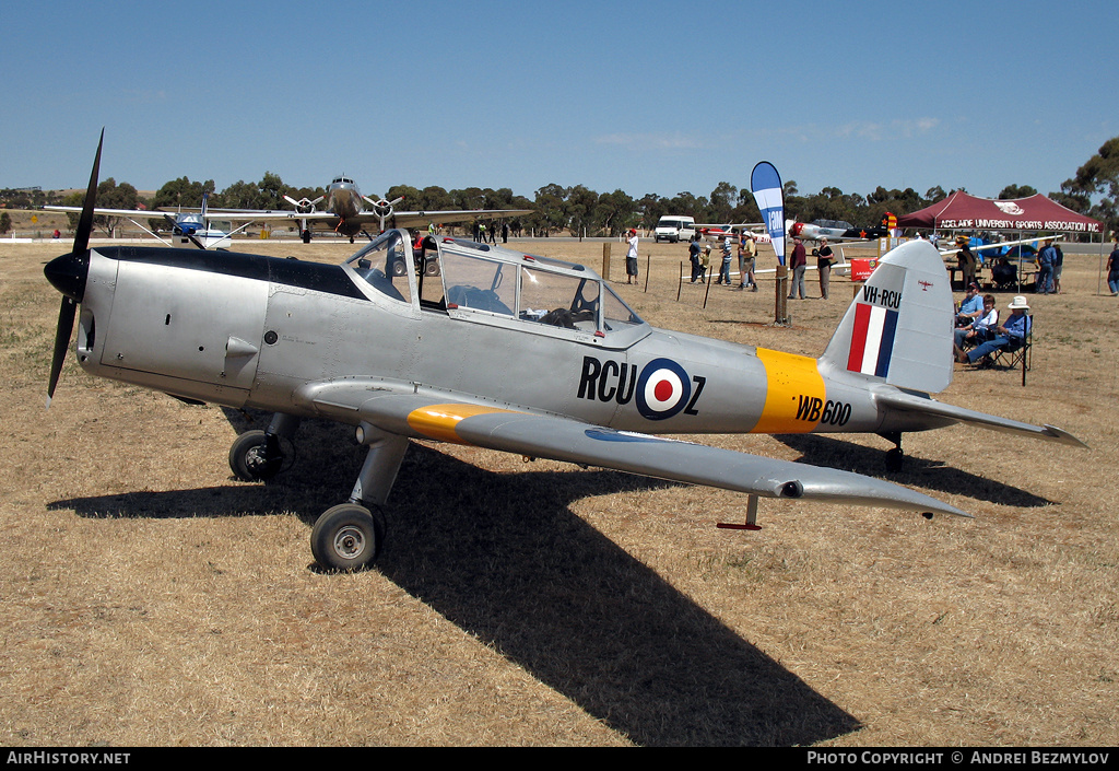 Aircraft Photo of VH-RCU / WB600 | De Havilland DHC-1 Chipmunk Mk22 | UK - Air Force | AirHistory.net #76261