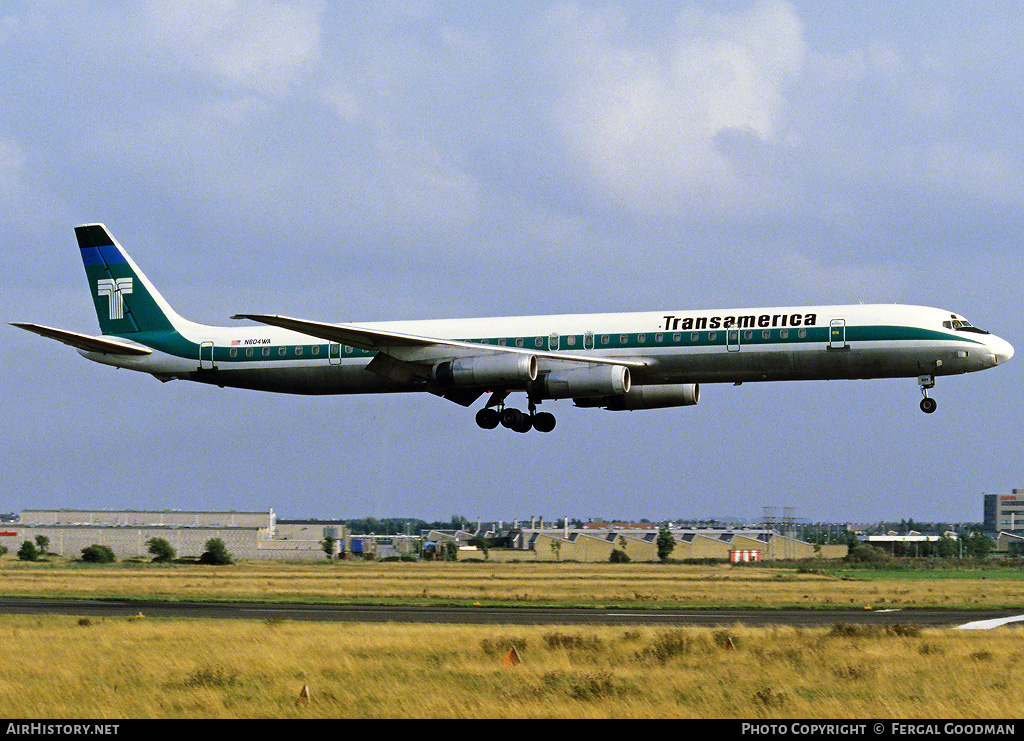 Aircraft Photo of N804WA | McDonnell Douglas DC-8-63CF | Transamerica Airlines | AirHistory.net #76267