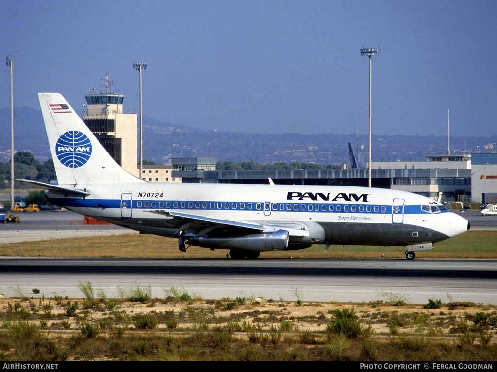 Aircraft Photo of N70724 | Boeing 737-297/Adv | Pan American World Airways - Pan Am | AirHistory.net #76272