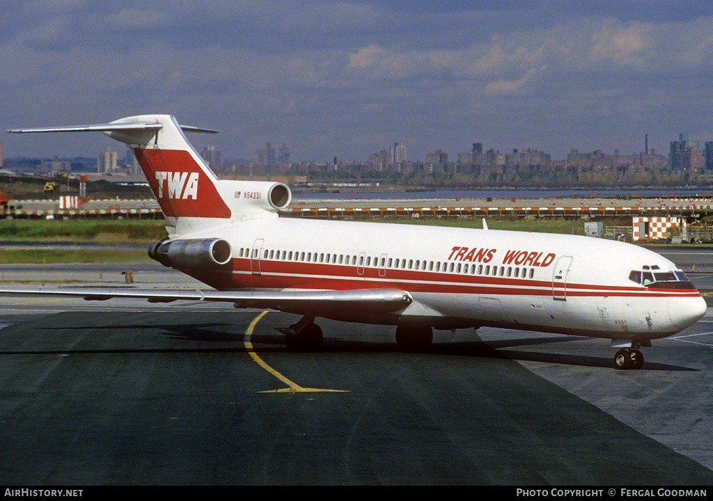 Aircraft Photo of N54331 | Boeing 727-231 | Trans World Airlines - TWA | AirHistory.net #76306