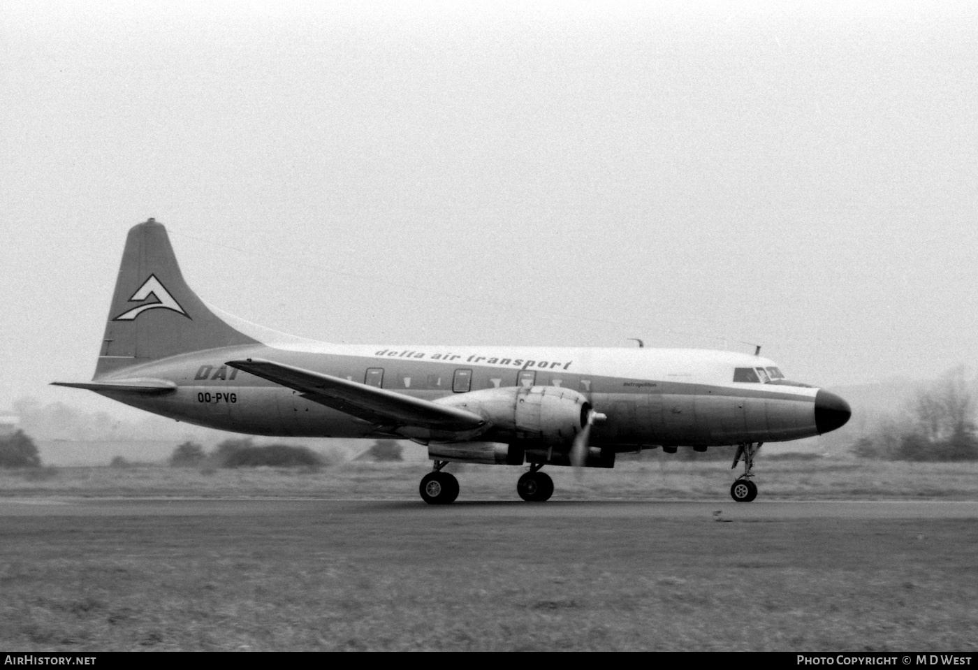 Aircraft Photo of OO-PVG | Convair 440-62 Metropolitan | Delta Air Transport - DAT | AirHistory.net #76318