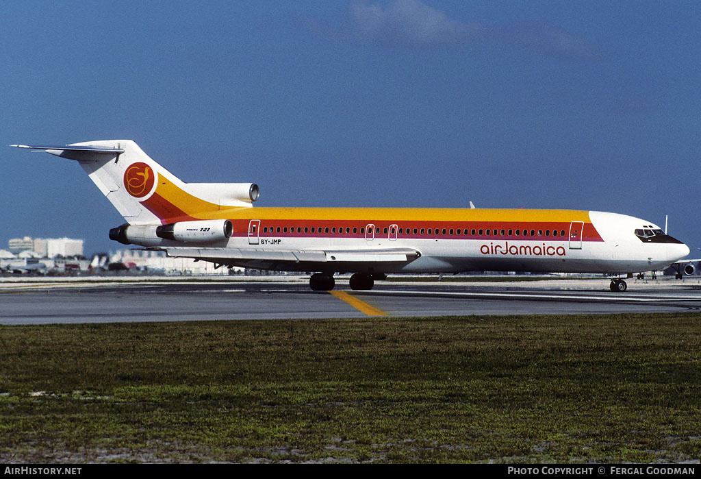 Aircraft Photo of 6Y-JMP | Boeing 727-2J0/Adv | Air Jamaica | AirHistory.net #76329