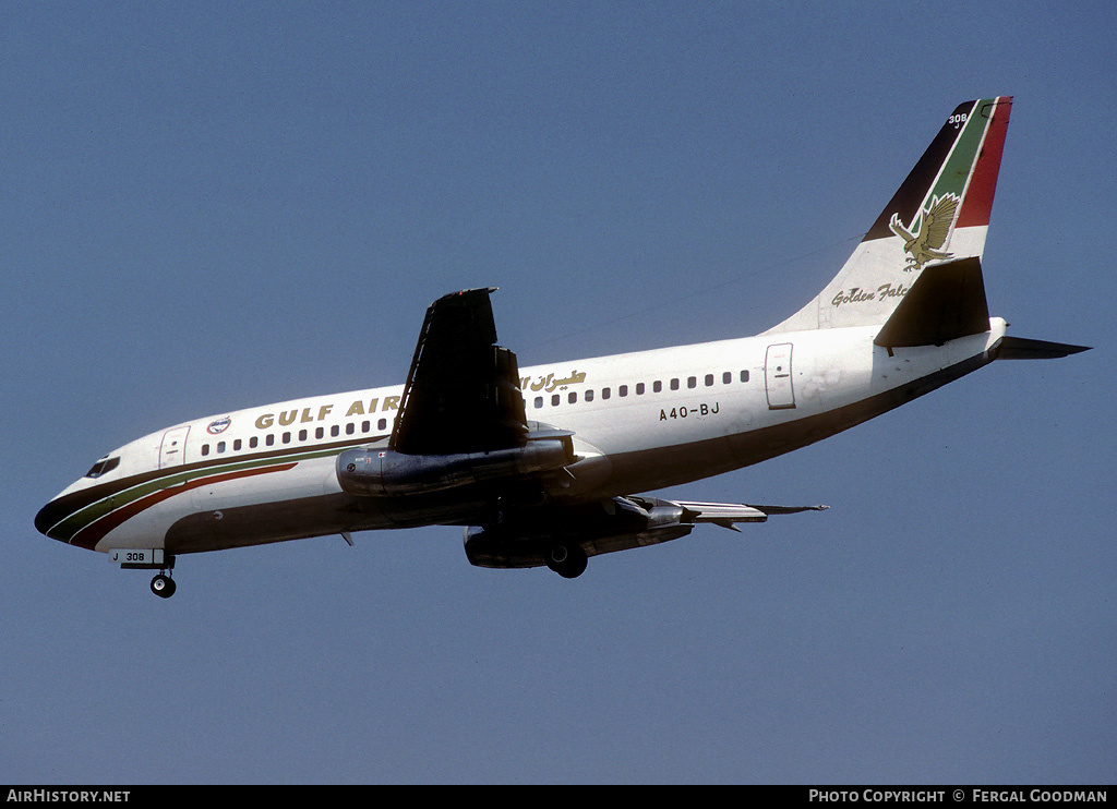 Aircraft Photo of A4O-BJ | Boeing 737-2P6/Adv | Gulf Air | AirHistory.net #76341
