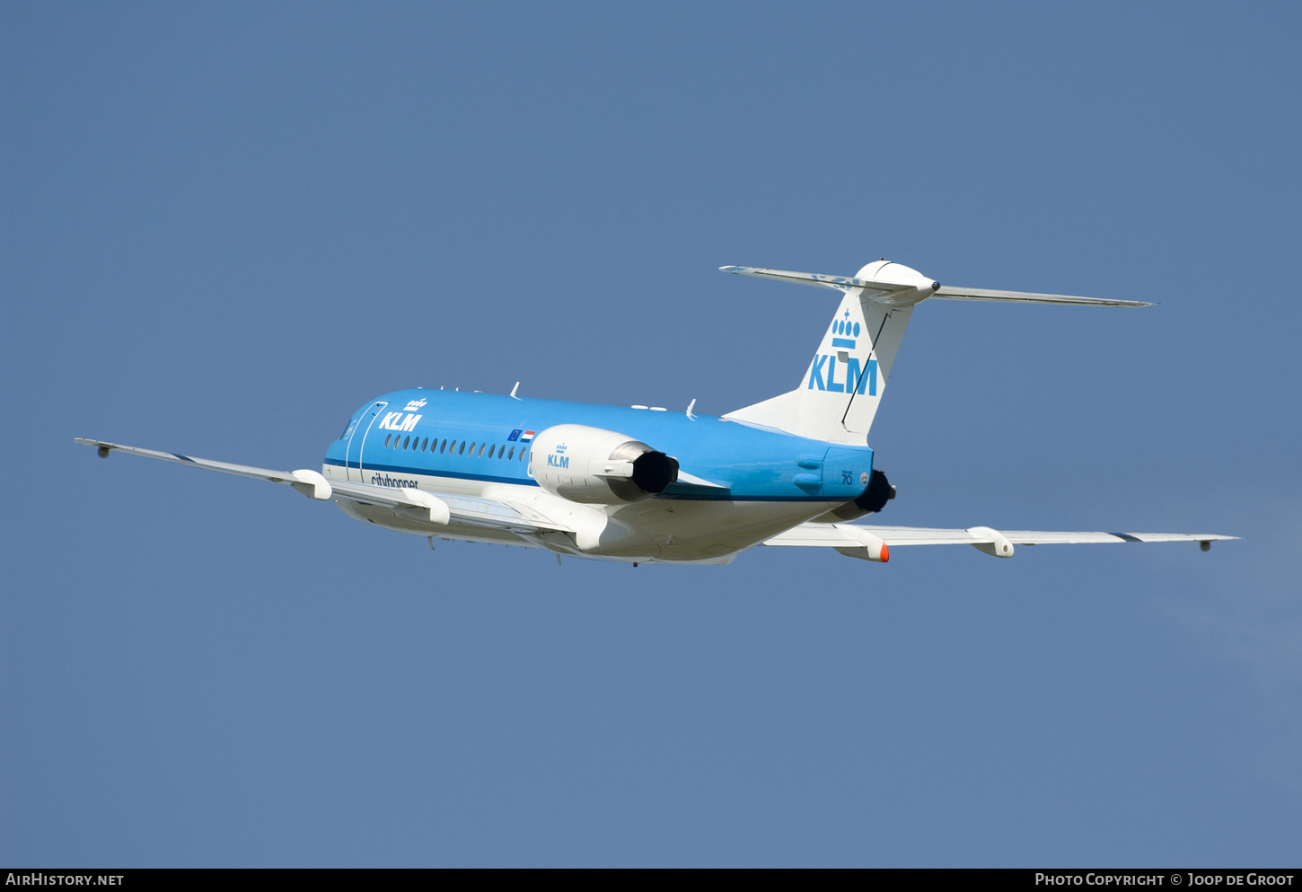 Aircraft Photo of PH-KZC | Fokker 70 (F28-0070) | KLM Cityhopper | AirHistory.net #76345