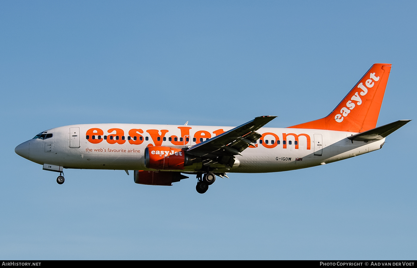 Aircraft Photo of G-IGOW | Boeing 737-3Y0 | EasyJet | AirHistory.net #76349