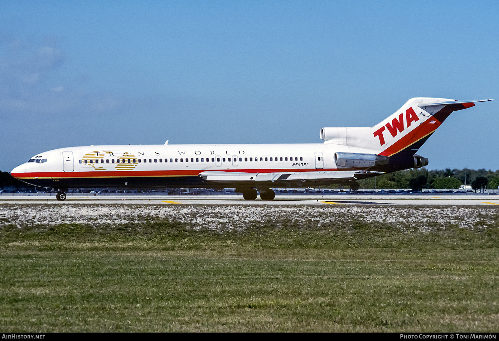 Aircraft Photo of N54351 | Boeing 727-231/Adv | Trans World Airlines - TWA | AirHistory.net #76361