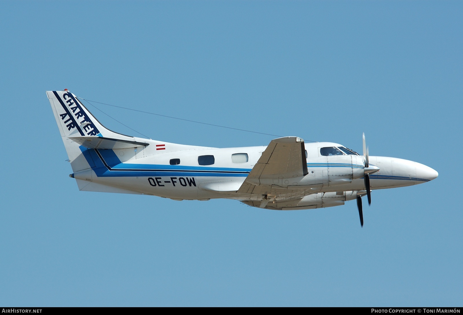 Aircraft Photo of OE-FOW | Swearingen SA-226TB Merlin IIIB | Charter Air | AirHistory.net #76366