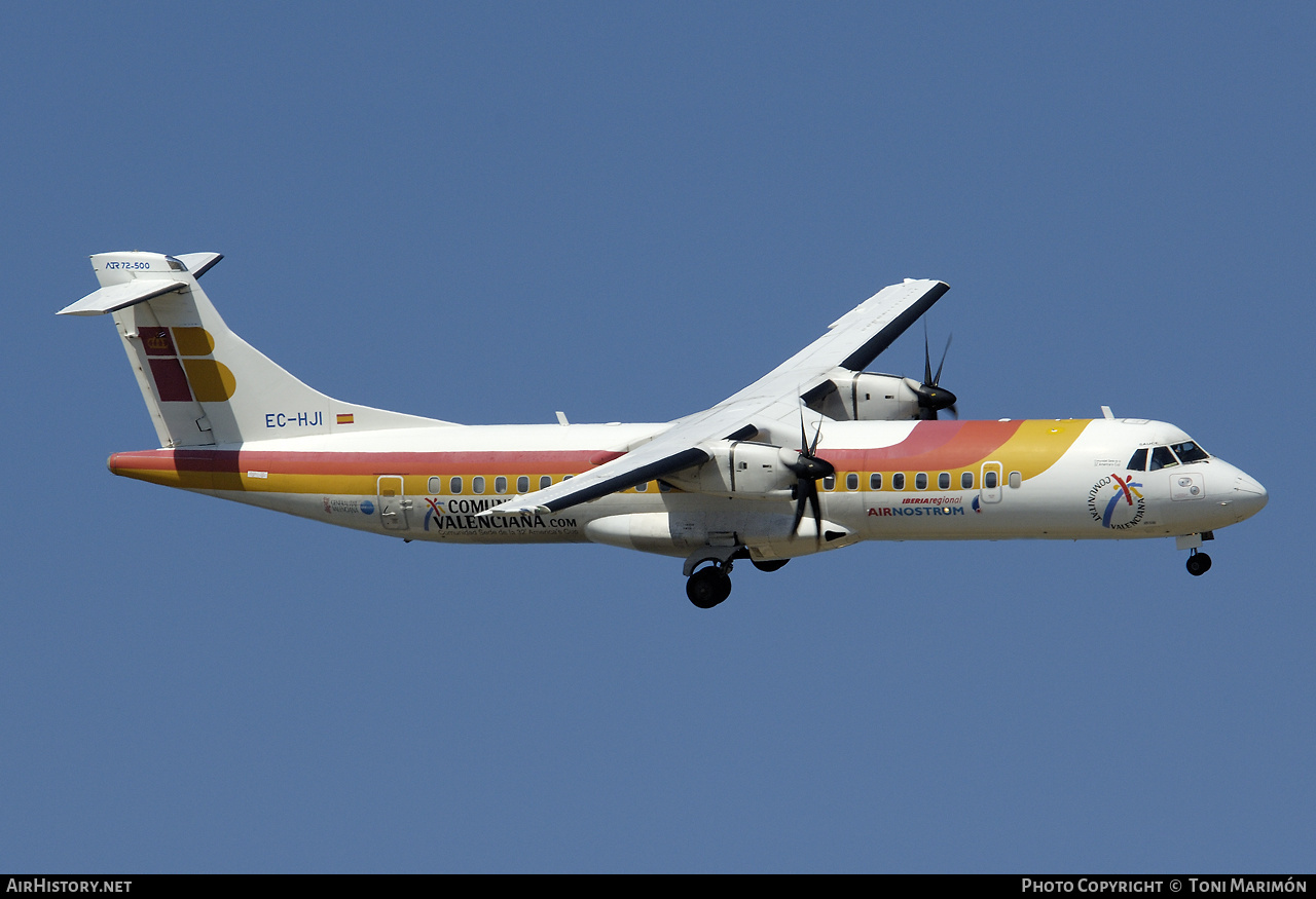 Aircraft Photo of EC-HJI | ATR ATR-72-500 (ATR-72-212A) | Iberia Regional | AirHistory.net #76367