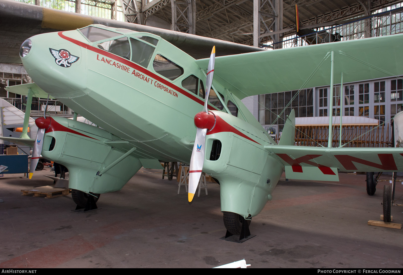 Aircraft Photo of G-AKNV | De Havilland D.H. 89A Dragon Rapide | Lancashire Aircraft Corporation - LAC | AirHistory.net #76382