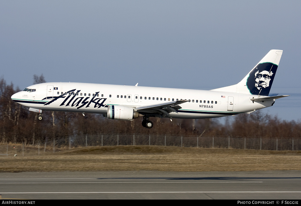 Aircraft Photo of N785AS | Boeing 737-4Q8 | Alaska Airlines | AirHistory.net #76386