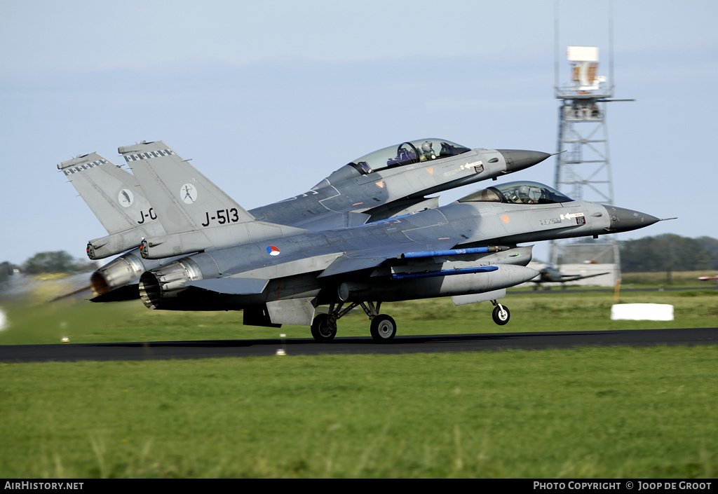 Aircraft Photo of J-513 | General Dynamics F-16AM Fighting Falcon | Netherlands - Air Force | AirHistory.net #76399
