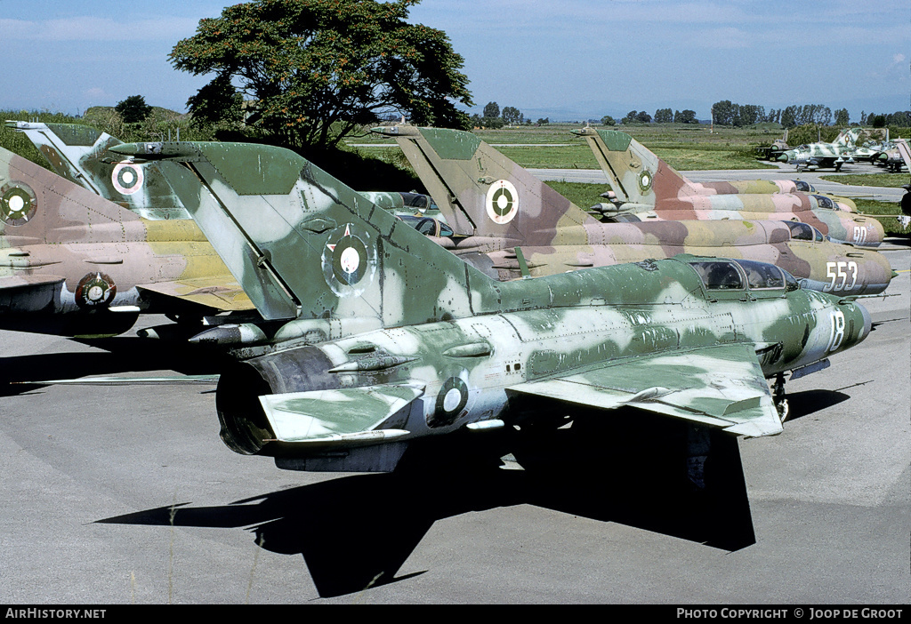 Aircraft Photo of 18 | Mikoyan-Gurevich MiG-21UM | Bulgaria - Air Force | AirHistory.net #76403