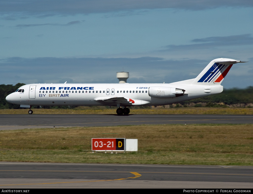 Aircraft Photo of F-GPXB | Fokker 100 (F28-0100) | Air France | AirHistory.net #76409