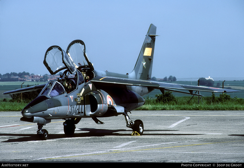 Aircraft Photo of E25 | Dassault-Dornier Alpha Jet E | France - Air Force | AirHistory.net #76426