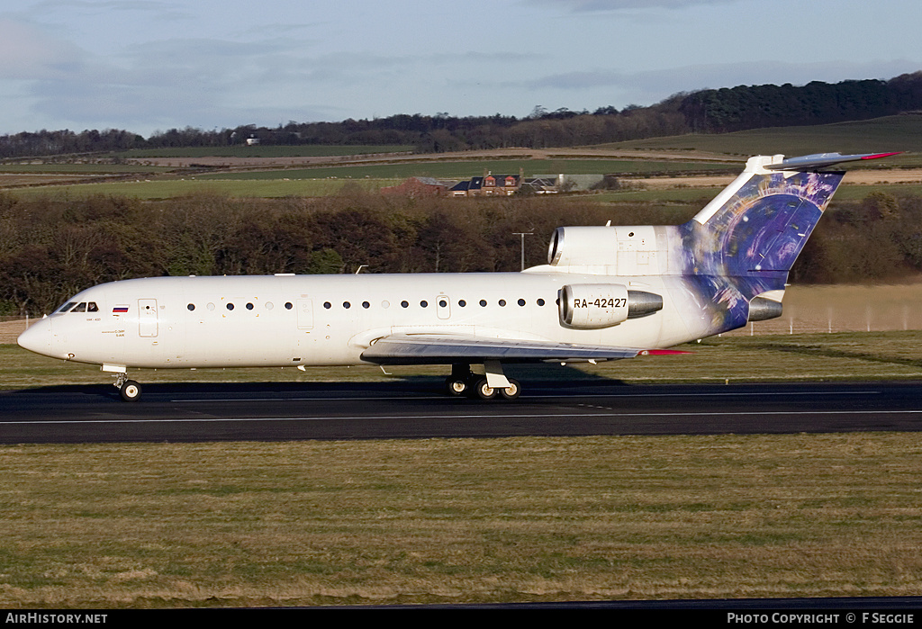 Aircraft Photo of RA-42427 | Yakovlev Yak-42D | Yak Service | AirHistory.net #76450