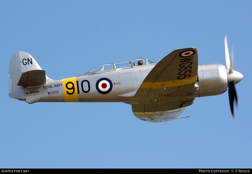 Aircraft Photo of N20MD / NX20MD / WG655 | Hawker Sea Fury T20 | UK - Navy | AirHistory.net #76456