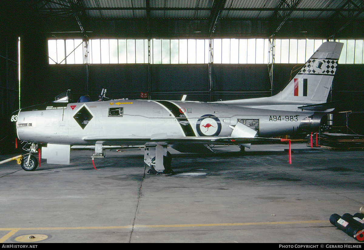 Aircraft Photo of VH-PCM / A94-983 | Commonwealth CA-27 Sabre Mk32 | Australia - Air Force | AirHistory.net #76460