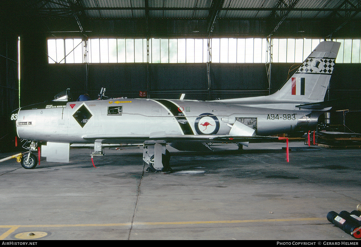 Aircraft Photo of VH-PCM / A94-983 | Commonwealth CA-27 Sabre Mk32 | Australia - Air Force | AirHistory.net #76460