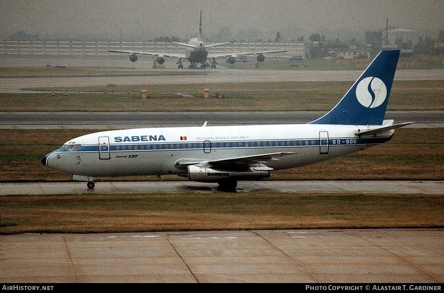 Aircraft Photo of OO-SDG | Boeing 737-229/Adv | Sabena | AirHistory.net #76497