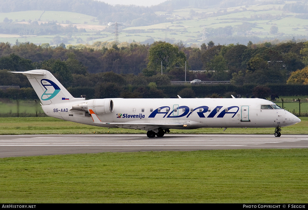 Aircraft Photo of S5-AAD | Bombardier CRJ-200LR (CL-600-2B19) | Adria Airways | AirHistory.net #76515