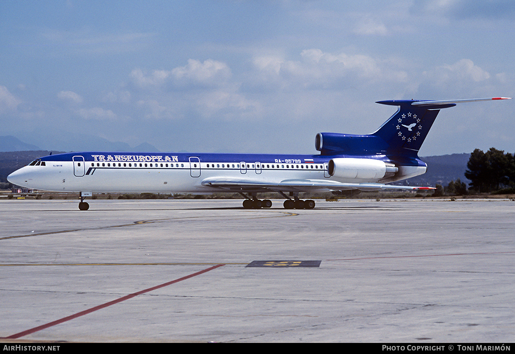 Aircraft Photo of RA-85799 | Tupolev Tu-154M | Transeuropean Airlines | AirHistory.net #76521