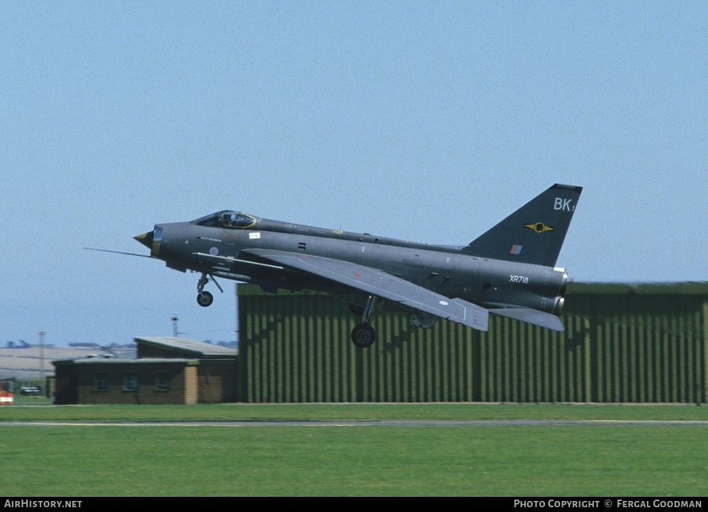 Aircraft Photo of XR718 | English Electric Lightning F3 | UK - Air Force | AirHistory.net #76530